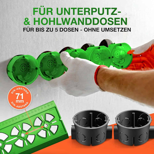 steckdosen schablone