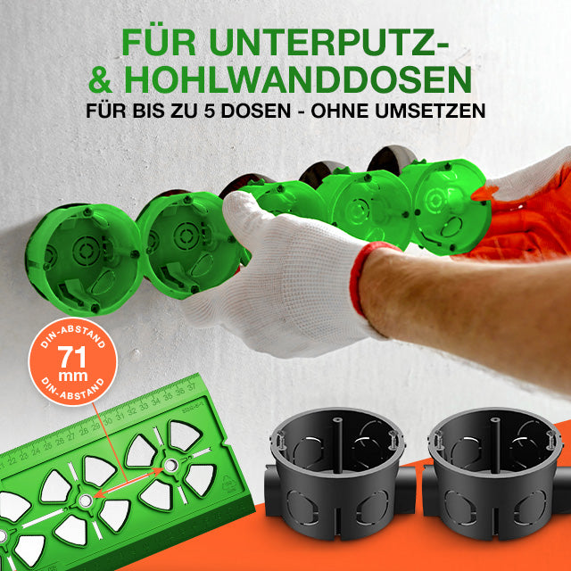 für Unterputzdosen und hohwanddosen